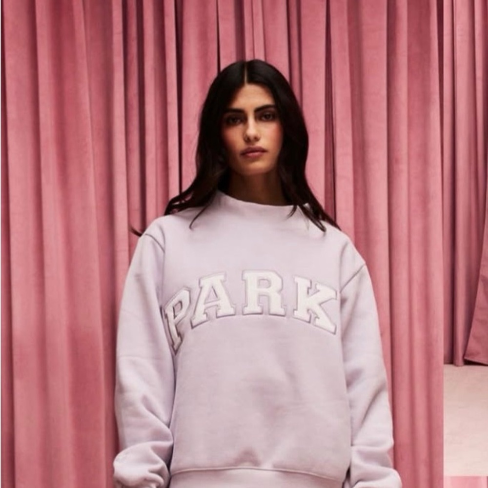 Parke Lavender Valentines Mockneck Sweatshirt